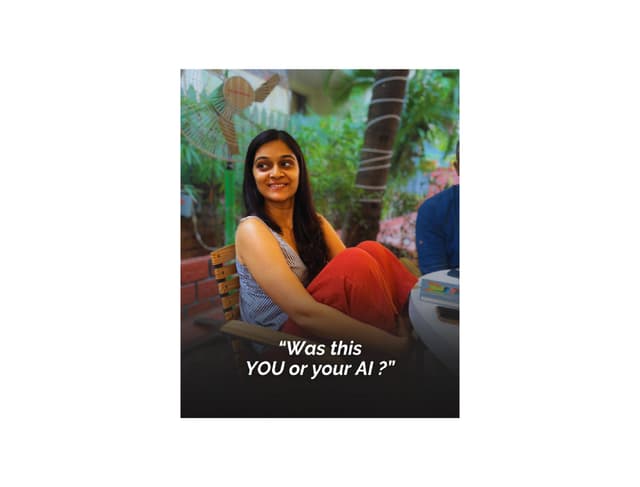 Was this you or your AI (assistant)?